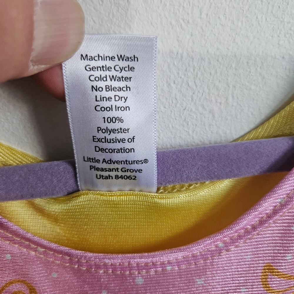 Little Adventures Girls Sz 6 Belle Nightgown Dress Yellow Beauty & Beast Costume - Picture 6 of 6